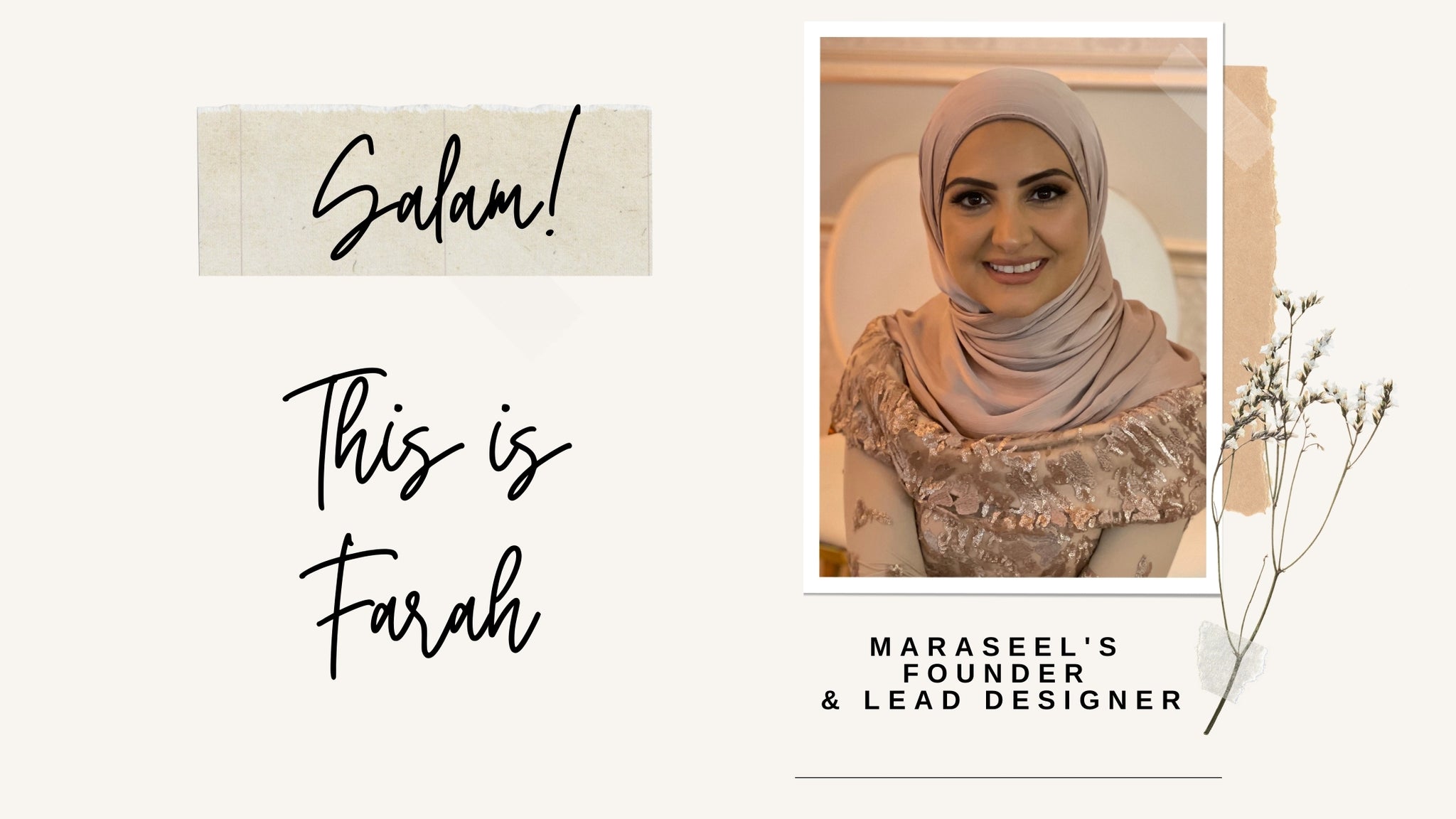 Meet Maraseel's Founder & Creative Director