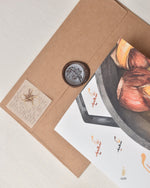 Load image into Gallery viewer, #86 Castana | New Year | Chestnut | Arab Culture | Arabic Calligraphy | راس السنة | كستناء | شتاء | Winter Card
