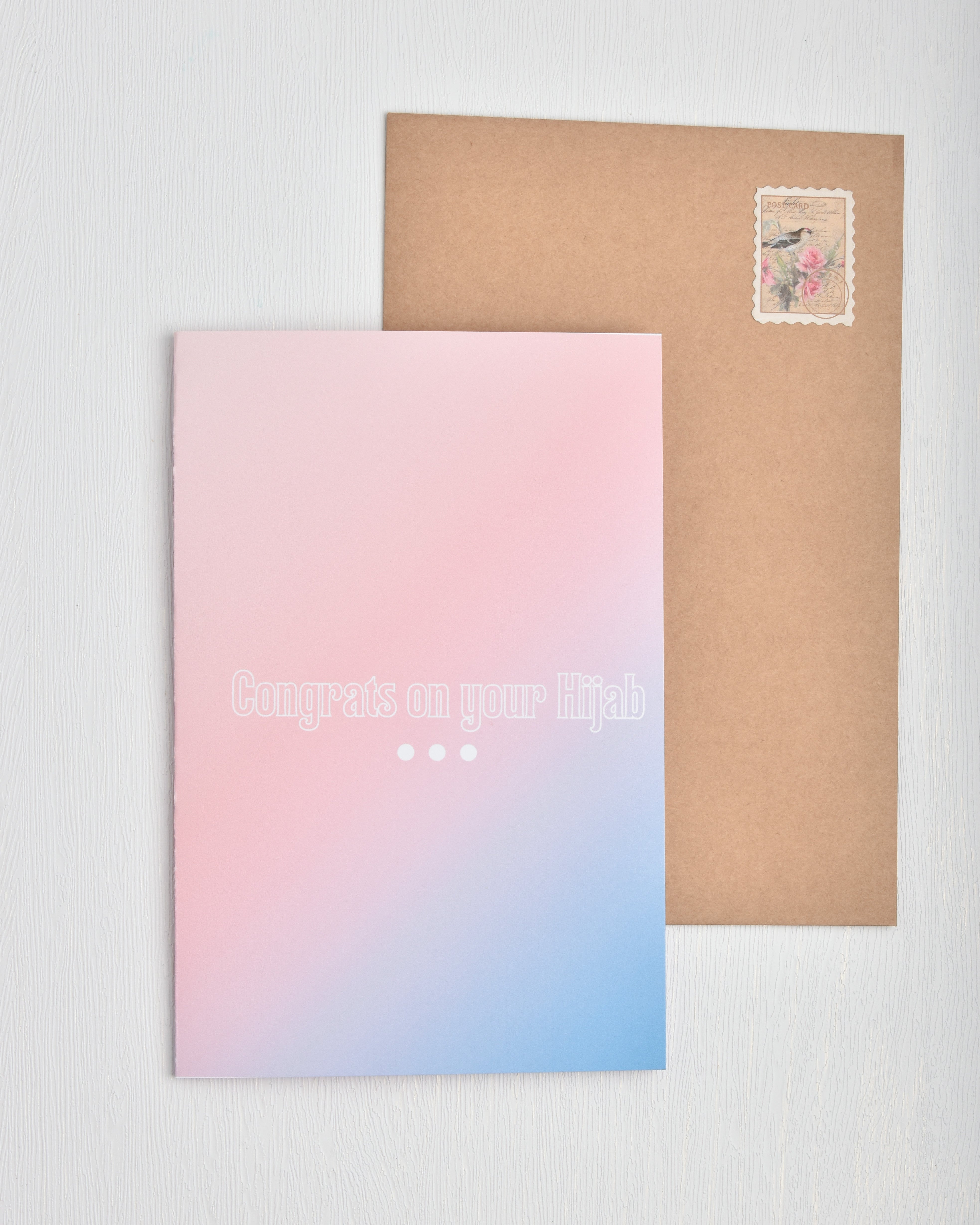 #106 Congrats on your Hijab | Arabic | Congratulations | Pink Hijabee Girls Card | Takleef | تكليف | حجاب