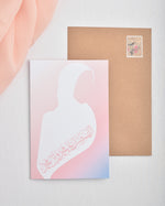 Load image into Gallery viewer, #106 Congrats on your Hijab | Arabic | Congratulations | Pink Hijabee Girls Card | Takleef | تكليف | حجاب
