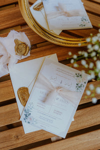 Soft Blush Romance Wedding Invitation Suite – A Timeless Love Story