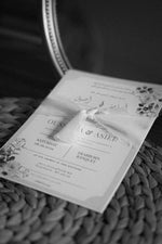 Load image into Gallery viewer, Soft Blush Romance Wedding Invitation Suite – A Timeless Love Story
