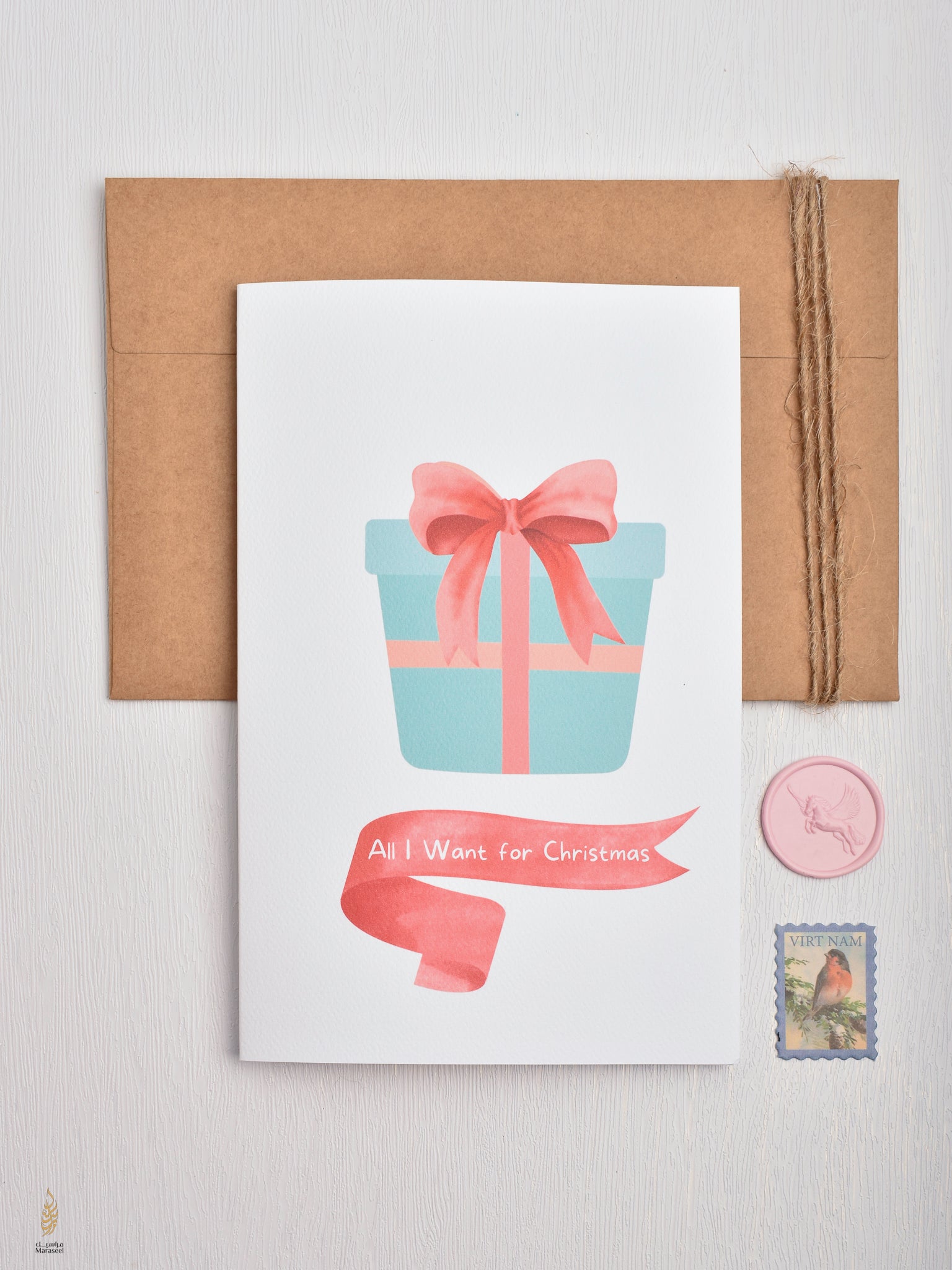#102 Holidays & Celebrations Card | All I Want for Christmas |هدية | كريسماس