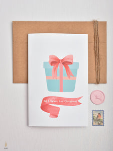 #102 Holidays & Celebrations Card | All I Want for Christmas |هدية | كريسماس