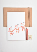 Load image into Gallery viewer, #103 Holidays &amp; Celebrations Card | Dancing Santa | كريسماس | سانتا
