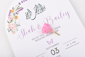 Fairytale Garden Wedding Invitation Arched