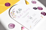Load image into Gallery viewer, Fairytale Garden Wedding Invitation Arched
