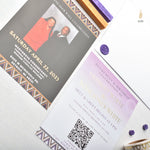 Load image into Gallery viewer, African Theme Wedding Celebration Invitation | Gold Foil | Double Sided | Image on Invitation | Save the Date
